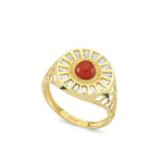 Load image into Gallery viewer, 14ct Colour Stone Set Gold Ring