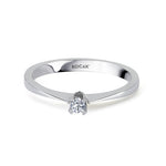 Load image into Gallery viewer, 0.05 Karat EF SI Solitaire Diamond Ring