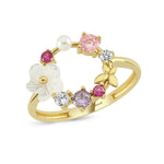 Load image into Gallery viewer, 14ct Cicek Kelebek Figurlu Gold Ring