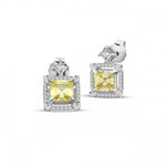 Load image into Gallery viewer, Diamond Renkli Stone Set Icon Earrings