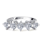 Load image into Gallery viewer, 1.25 EF SI Karat Diamond Five Stone Ring