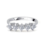 Load image into Gallery viewer, 0.35 EF SI Karat Diamond Five Stone Ring