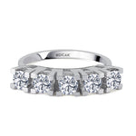 Load image into Gallery viewer, 1.00 EF SI Karat Diamond Five Stone Ring