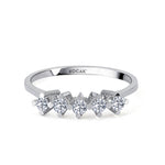 Load image into Gallery viewer, 0.20 GH SI Karat Diamond Five Stone Ring