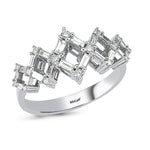 Load image into Gallery viewer, 0.42 Karat Baguette Stone Set Diamond Ring