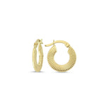 Load image into Gallery viewer, 14ct Hoop Gold Earrings