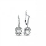 Load image into Gallery viewer, 0.39 Karat Baguette Diamond Earrings