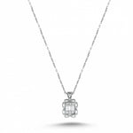 Load image into Gallery viewer, 0.16 Karat Baguette Diamond Necklace