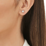 Load image into Gallery viewer, 0.01 Karat Diamond Solitaire Earrings