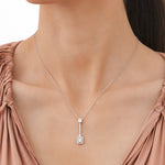 Load image into Gallery viewer, 0.46 Karat Baguette Stone Set Diamond Necklace