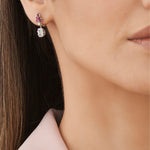 Load image into Gallery viewer, 1.10 Karat Diamond Ruby Earrings