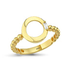 Load image into Gallery viewer, 14ct Baguette Stone Set Yellow Gold Ring