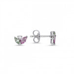 Load image into Gallery viewer, 0.58 Karat Renkli Stone Set Diamond Earrings