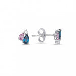 Load image into Gallery viewer, 0.88 Karat Renkli Stone Set Diamond Earrings