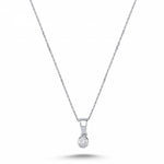 Load image into Gallery viewer, 0.05 Karat Solitaire Diamond Necklace