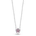 Load image into Gallery viewer, 0.40 Pink Sapphire Diamond Necklace