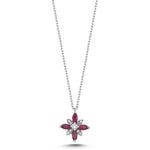 Load image into Gallery viewer, 0.44 Karat Ruby Diamond Necklace