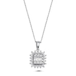 Load image into Gallery viewer, 0.47 Karat Baguette Stone Set Diamond Necklace