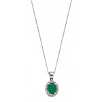 Load image into Gallery viewer, 0.91 Karat Diamond Emerald Necklace