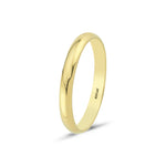 Load image into Gallery viewer, 14ct 3mm Hollow Domed Gold Wedding Ring