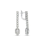 Load image into Gallery viewer, 1.05 Karat Diamond Baguette Earrings