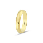 Load image into Gallery viewer, 14ct 4mm Hollow Domed Gold Wedding Ring