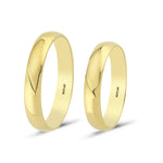 Load image into Gallery viewer, 14ct 4mm Hollow Domed Gold Wedding Ring