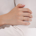 Load image into Gallery viewer, 14ct 3mm Solid Domed Gold Wedding Ring