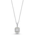 Load image into Gallery viewer, 0.19 Karat Baguette Diamond Necklace