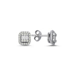 Load image into Gallery viewer, 0.43 Karat Baguette Diamond Earrings