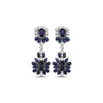 Load image into Gallery viewer, 15.40 Karat Sapphire Diamond Earrings