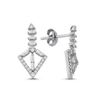 Load image into Gallery viewer, 0.54 Karat Arrow of Eros Baguette Diamond Earrings