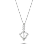 Load image into Gallery viewer, 0.25 Karat Arrow of Eros Baguette Diamond Necklace