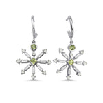 Load image into Gallery viewer, 1.10 Karat Peridot Diamond Earrings