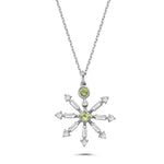 Load image into Gallery viewer, 0.69 Karat Peridot Diamond Necklace