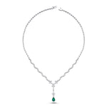 Load image into Gallery viewer, 4.37Karat Emerald Diamond Necklace