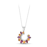 Load image into Gallery viewer, 1.71 Karat Multicolor Diamond Necklace