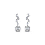 Load image into Gallery viewer, 0.66 Karat Baguette Diamond Earrings