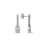 Load image into Gallery viewer, 0.54 Karat Baguette Diamond Earrings