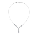 Load image into Gallery viewer, 1.53 Karat Diamond Baguette Necklace