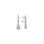Load image into Gallery viewer, 0.95 Karat Diamond Baguette Earrings