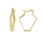 Load image into Gallery viewer, 14ct Geometrik Gold Earrings