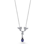 Load image into Gallery viewer, 0.81 Karat Sapphire Diamond Necklace