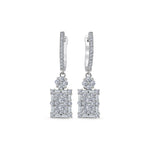 Load image into Gallery viewer, 1.50 Karat Baguette Stone Set Diamond Earrings