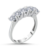 Load image into Gallery viewer, 14ct Five Stone Gold Ring