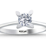 Load image into Gallery viewer, 0.50 Karat EF SI Solitaire Diamond Ring