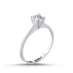 Load image into Gallery viewer, 0.19 Karat EF SI Diamond Solitaire Ring