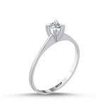 Load image into Gallery viewer, 0.15 Karat EF SI Solitaire Diamond Ring