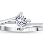 Load image into Gallery viewer, 0.25 Karat EF SI Solitaire Diamond Ring