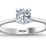 Load image into Gallery viewer, 0.50 Karat EF SI Solitaire Diamond Ring